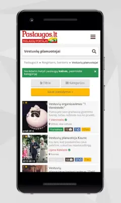 Paslaugos.lt android App screenshot 1
