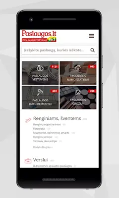 Paslaugos.lt android App screenshot 2